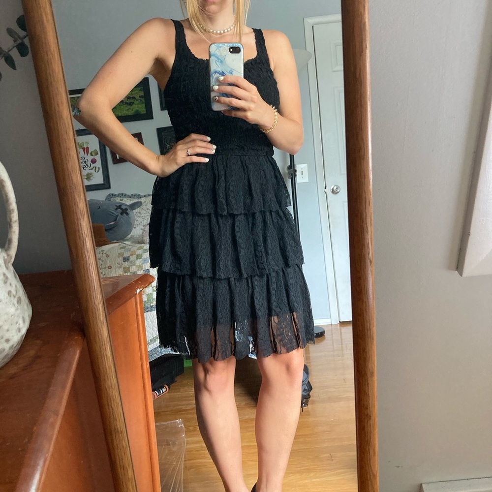 Free People Sleeveless Tiered Mini Dress